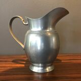 complete set of coffee and tea with milk pot and sugar art Deco in tin