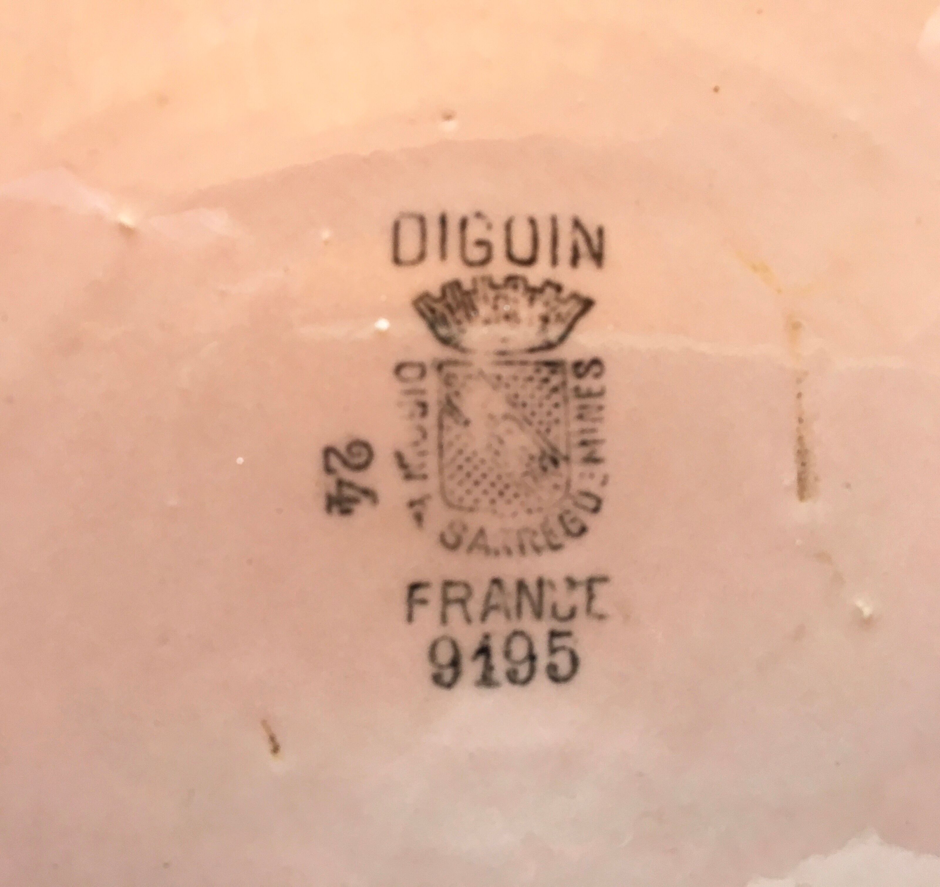 Furniture toilet Baumann 1920/30 and its earthenware