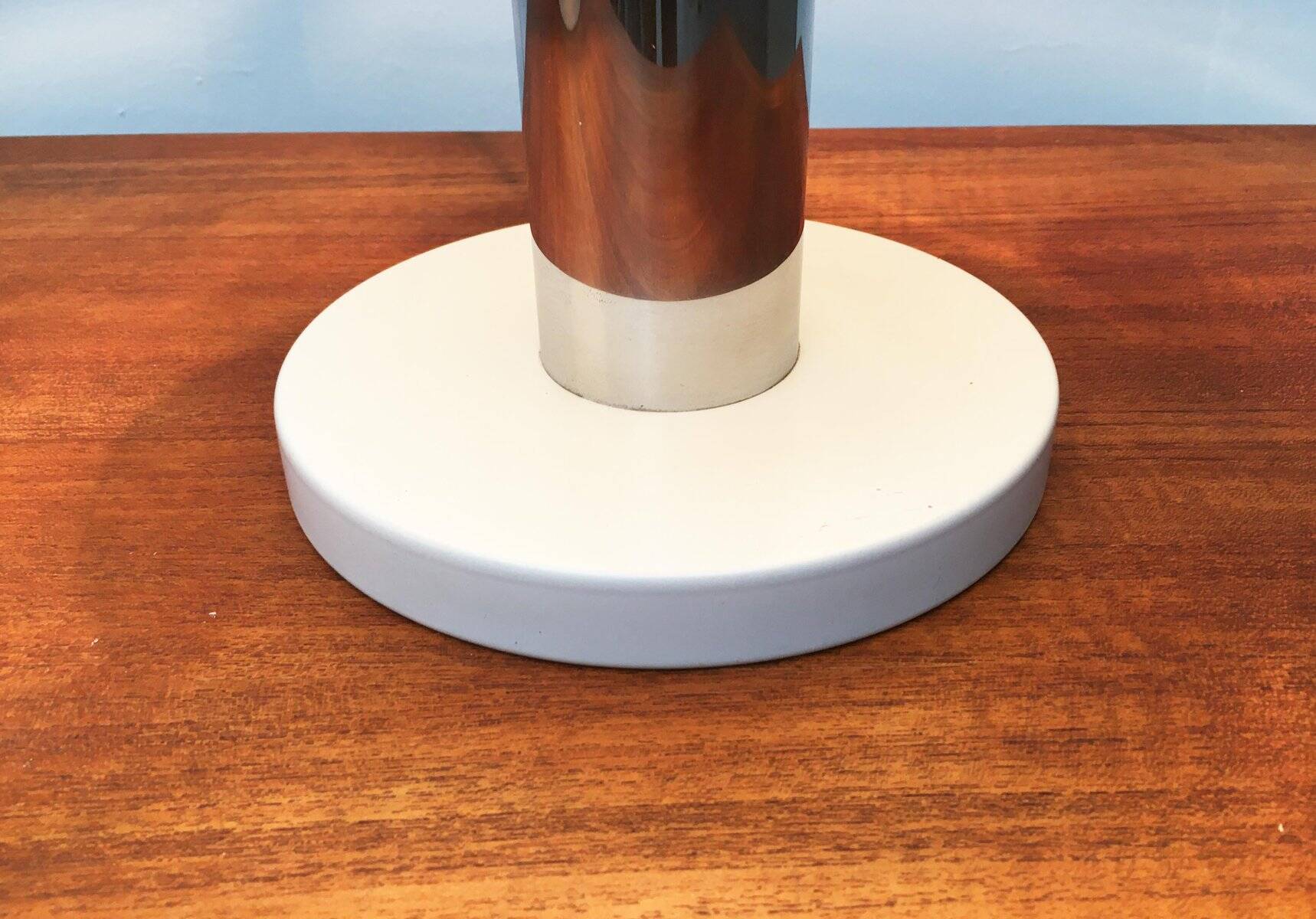 Minimalist table lamps from the German mid-century space age by Kaiser Idell / Kaiser Leuchten, 1960s, set of 2.