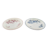 Set of 2 Sarreguemines plates, Favori model