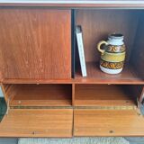 Enfilade vintage, meuble bar ancien, bibliothèque
