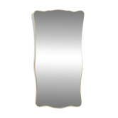 Mirror with a gilded brass frame. 1980s.