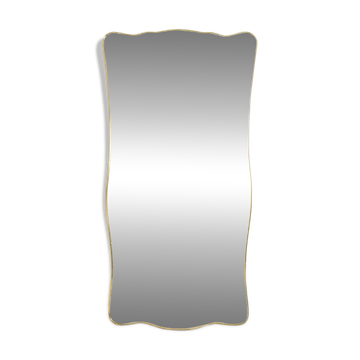 Mirror with a gilded brass frame. 1980s.