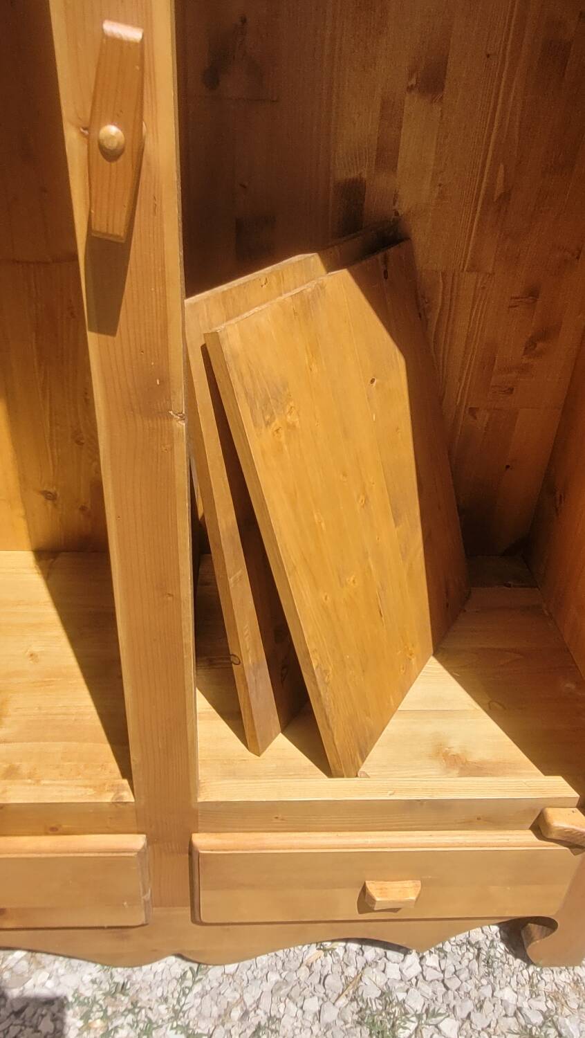 Mountain-style fir cabinet