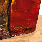 Oil on canvas olivier bony art brut singulier outsider