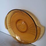 Plat verre moulé "belge" vintage