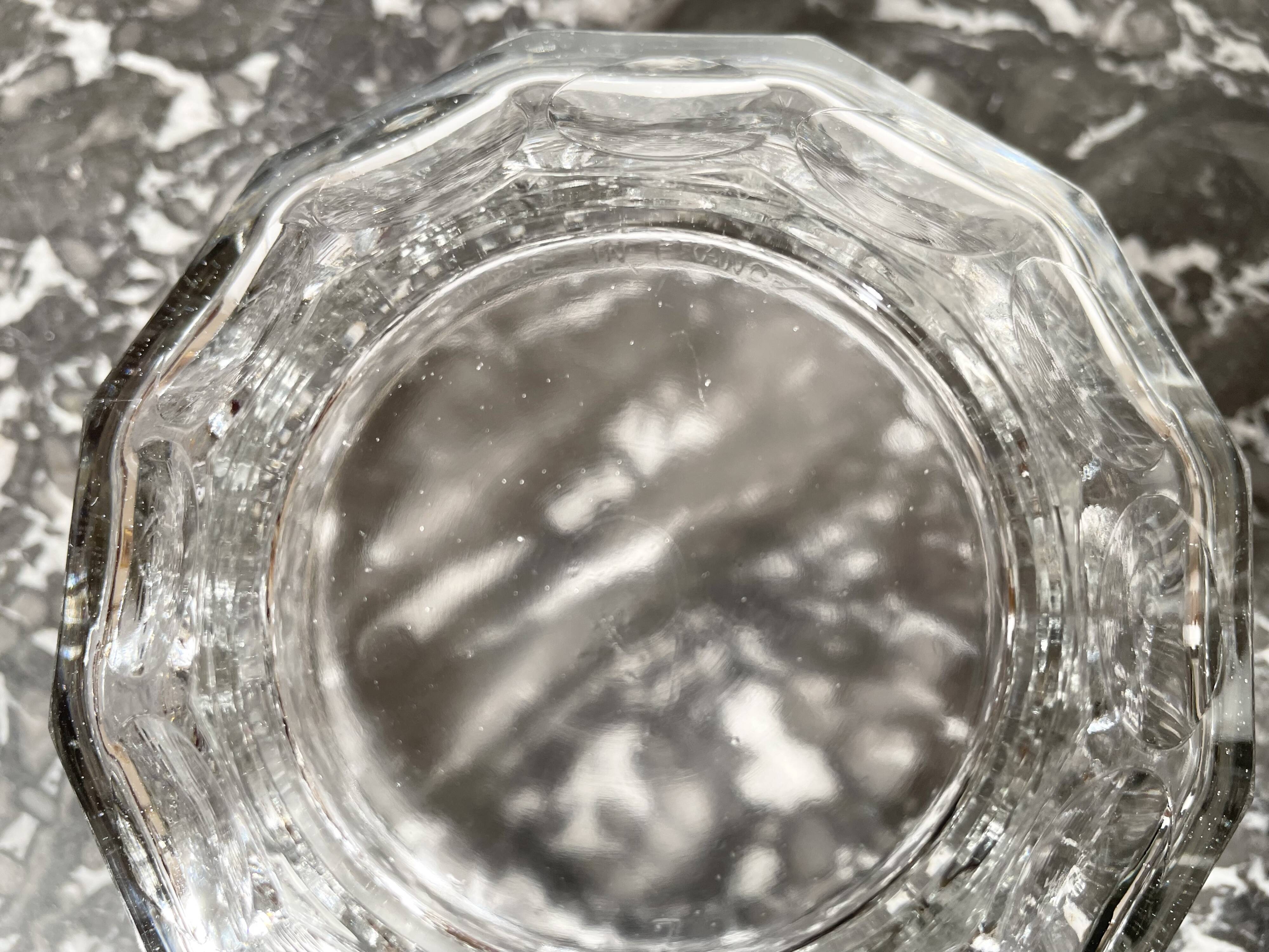 Art Deco molded glass sugar bowl