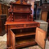 Saint Hubert 19th century sideboard in solid walnut Napoleon III