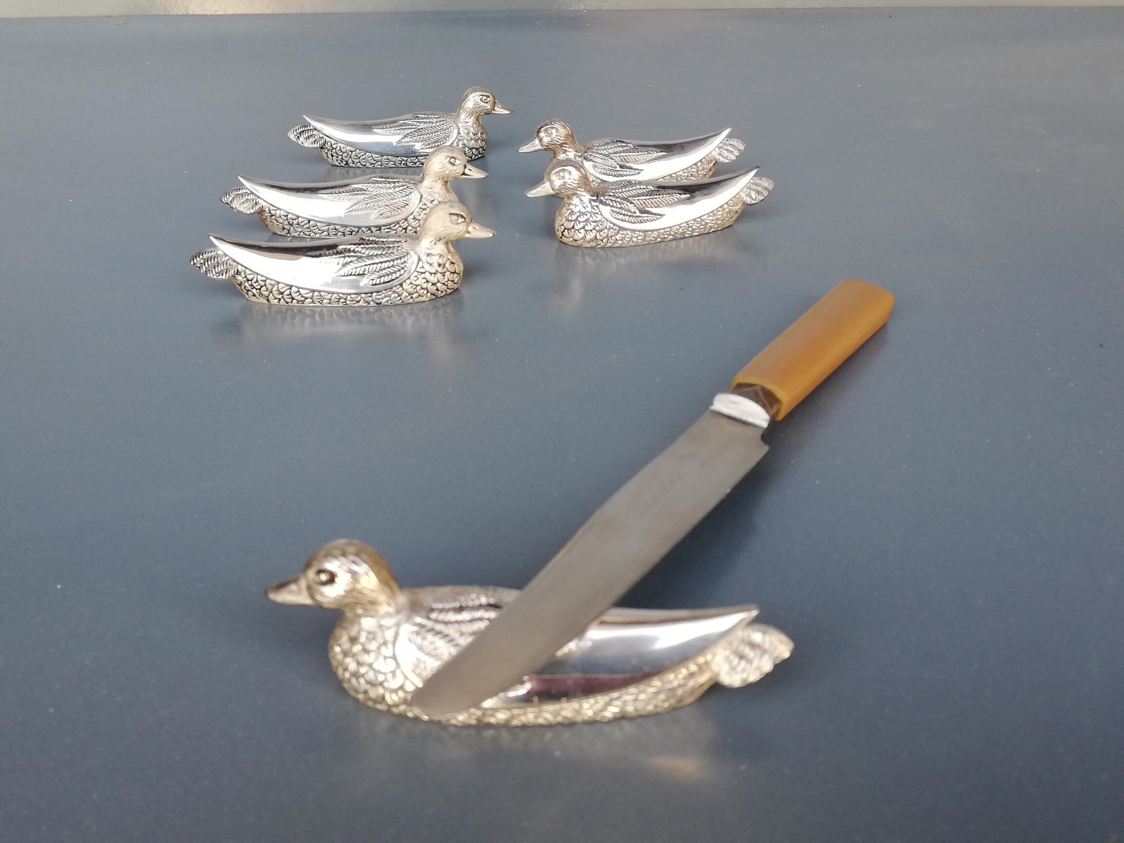 Set of 6 vintage knife holders