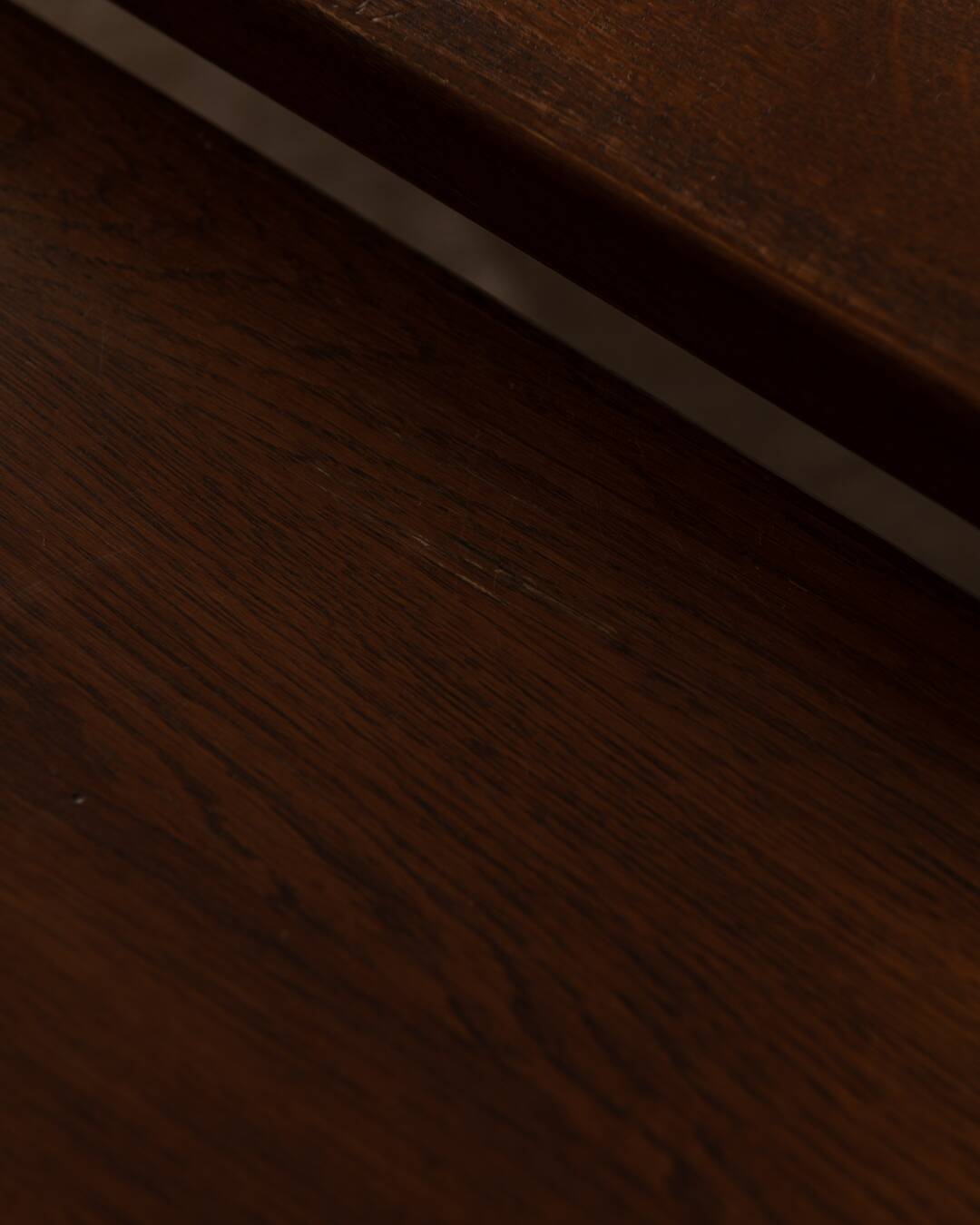 Vintage Brutalist Solid Oak Nesting Tables (Set of 3) – Dutch, 1970s