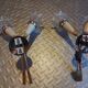Pair of Lunel brass wall lamps