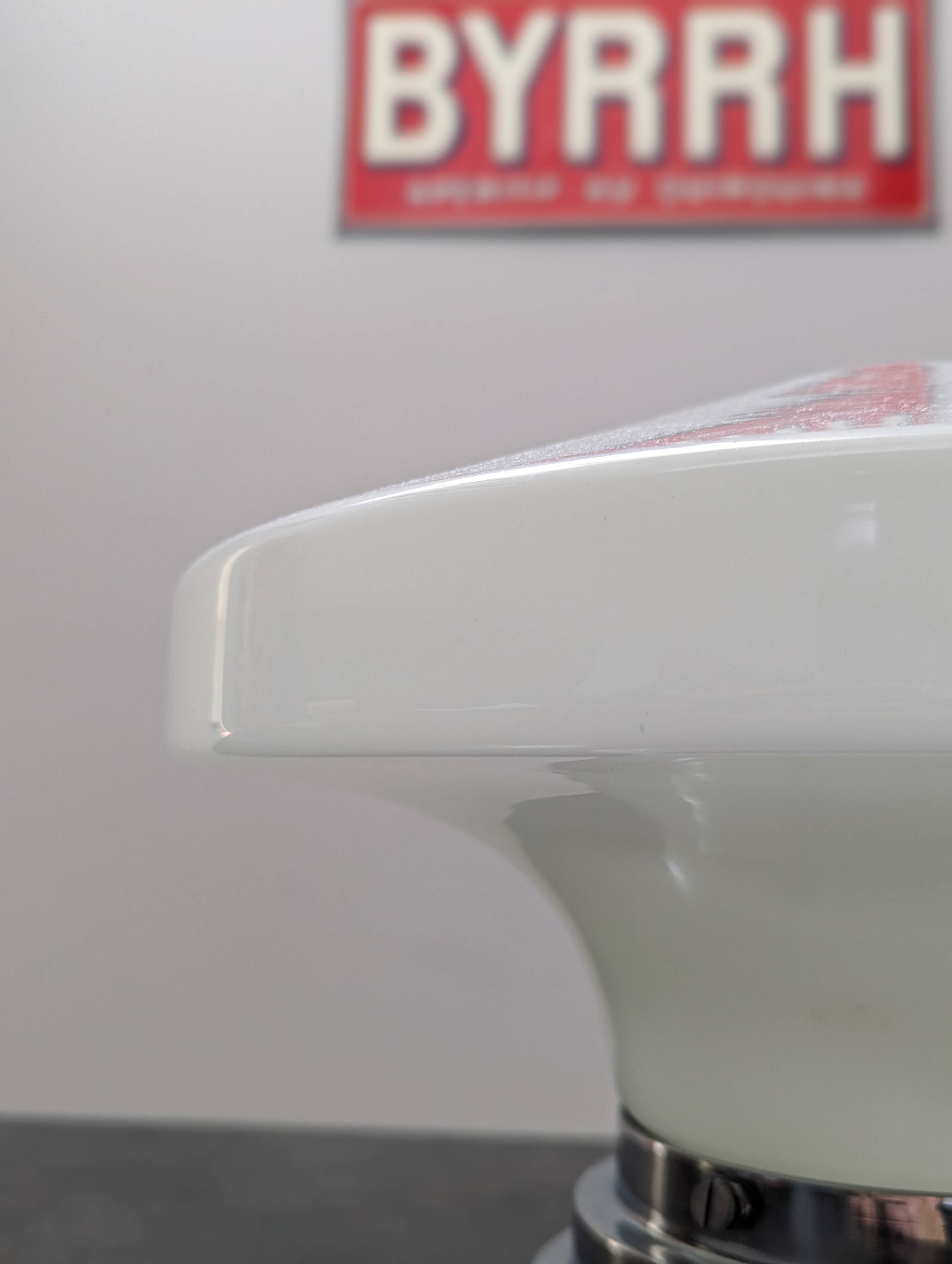 Ancien grand plafonnier skyscraper lampe à poser opaline Bahaus Art déco 1930 Ø 31 cm