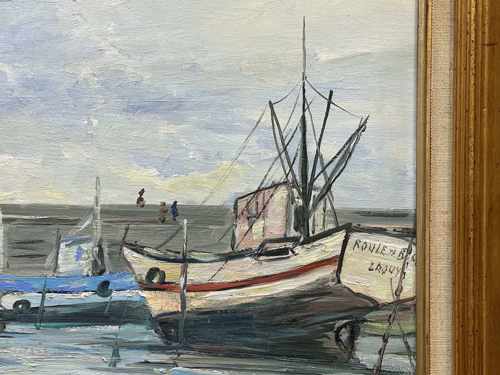 Le port d’Erquy par Maurice Bernard (1927-2005) - 57x65.5cm