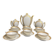 Art déco, service à café 9 pièces porcelaine Limoges vers 1930
