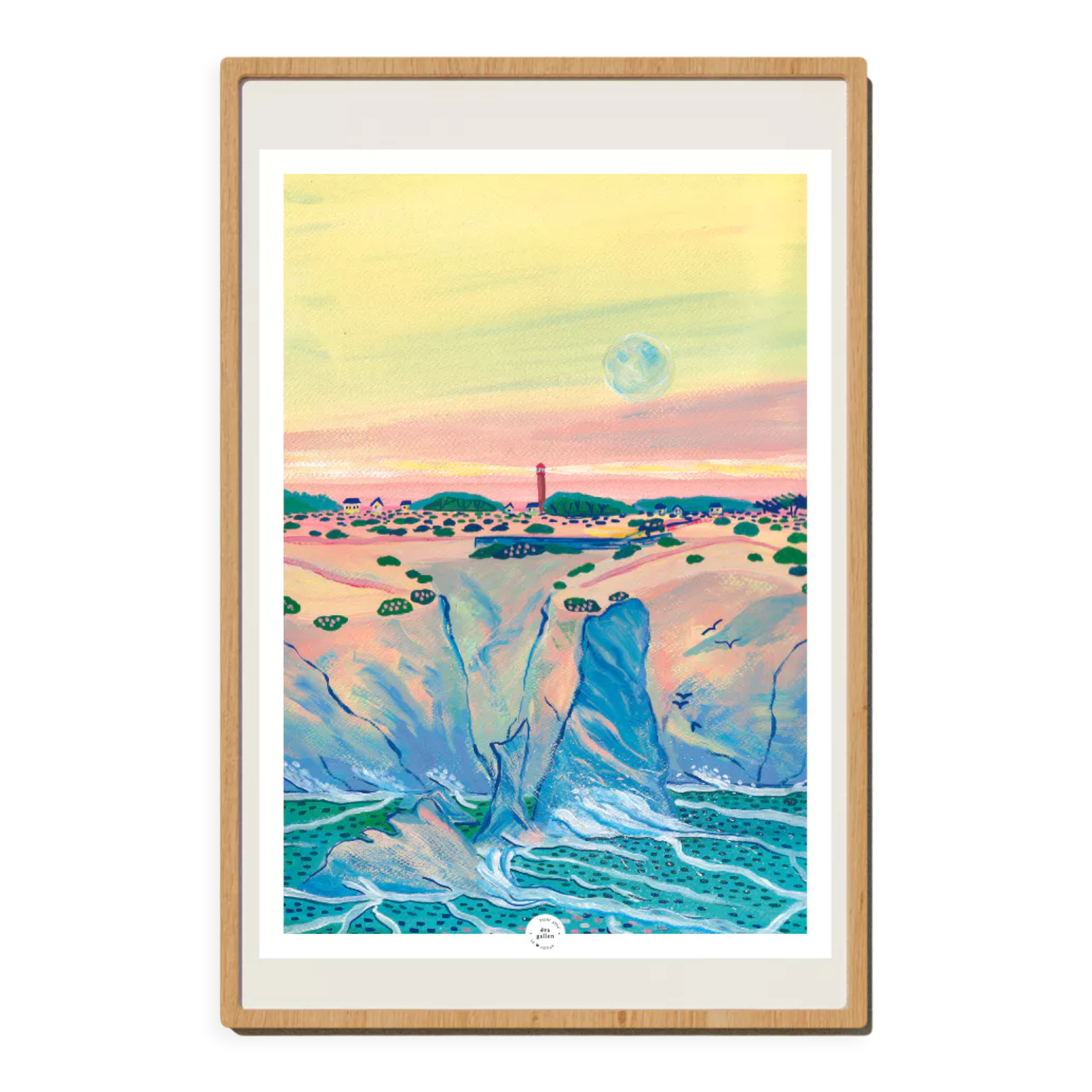 Affiche Belle-Ile-en-mer, port-coton