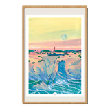Poster belle-ile-en-mer, port-coton