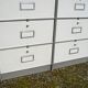 Cabinet with 10 drawers flaps with label holder and roneo buttons