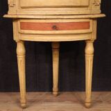 Antique Louis XVI lacquered corner cabinet from the 18th century