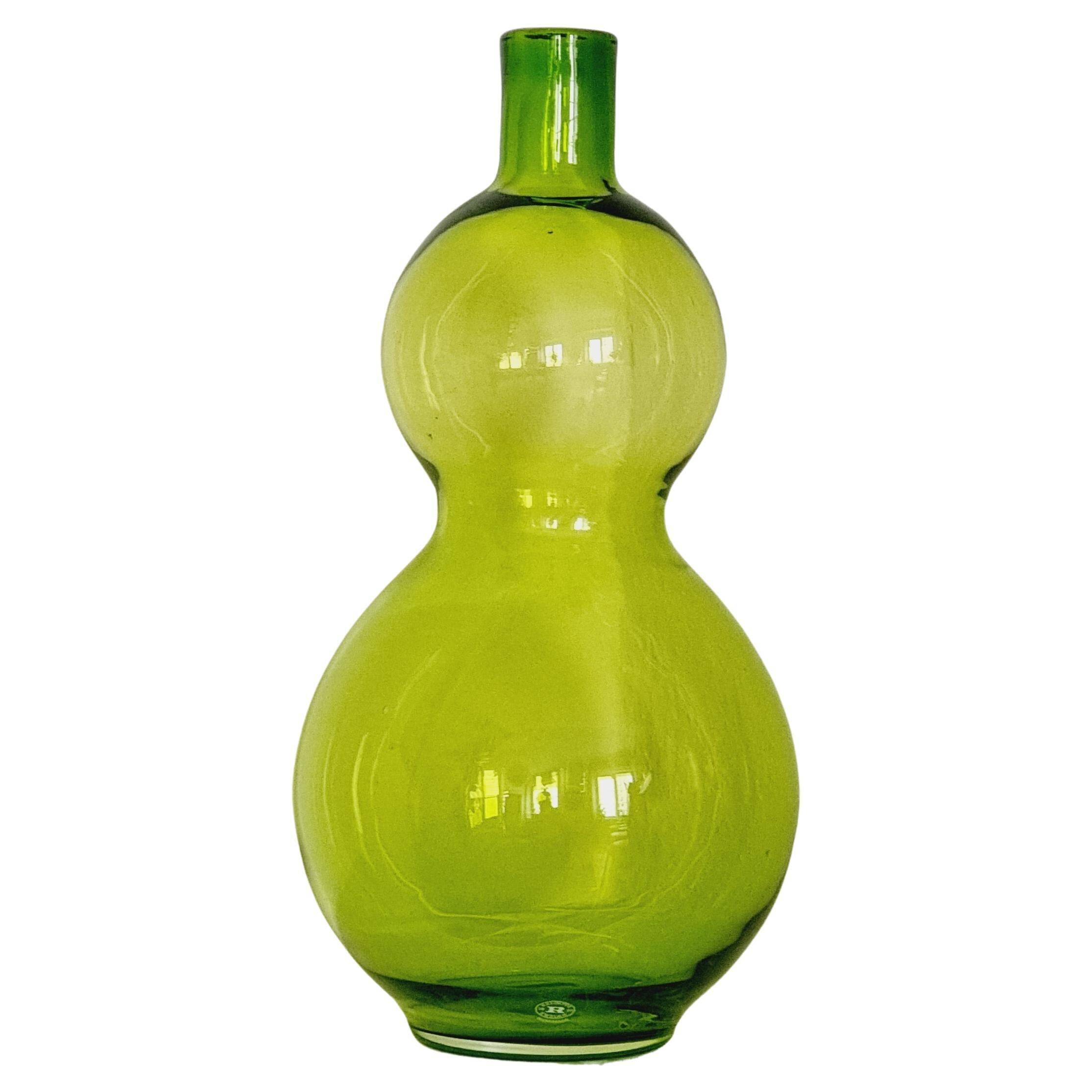 Large glass vase Margareta Hennix, Reijmyre, Sweden post-modern