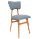 Mid-century butterfly dining chair, grey bouclé, Europe, 1960s
