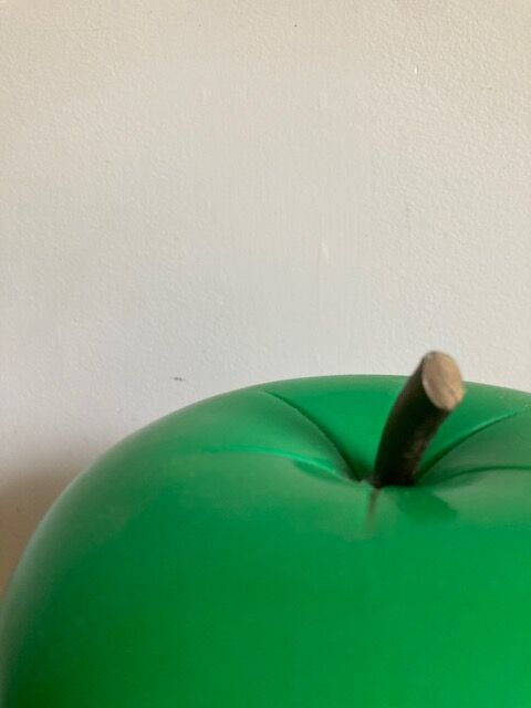 Green ice cube apple