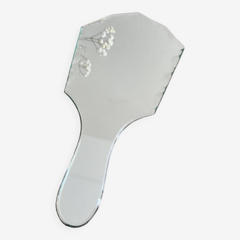 Beveled hand mirror