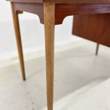 Danish Petite Teak & Beech Desk, 1950s.