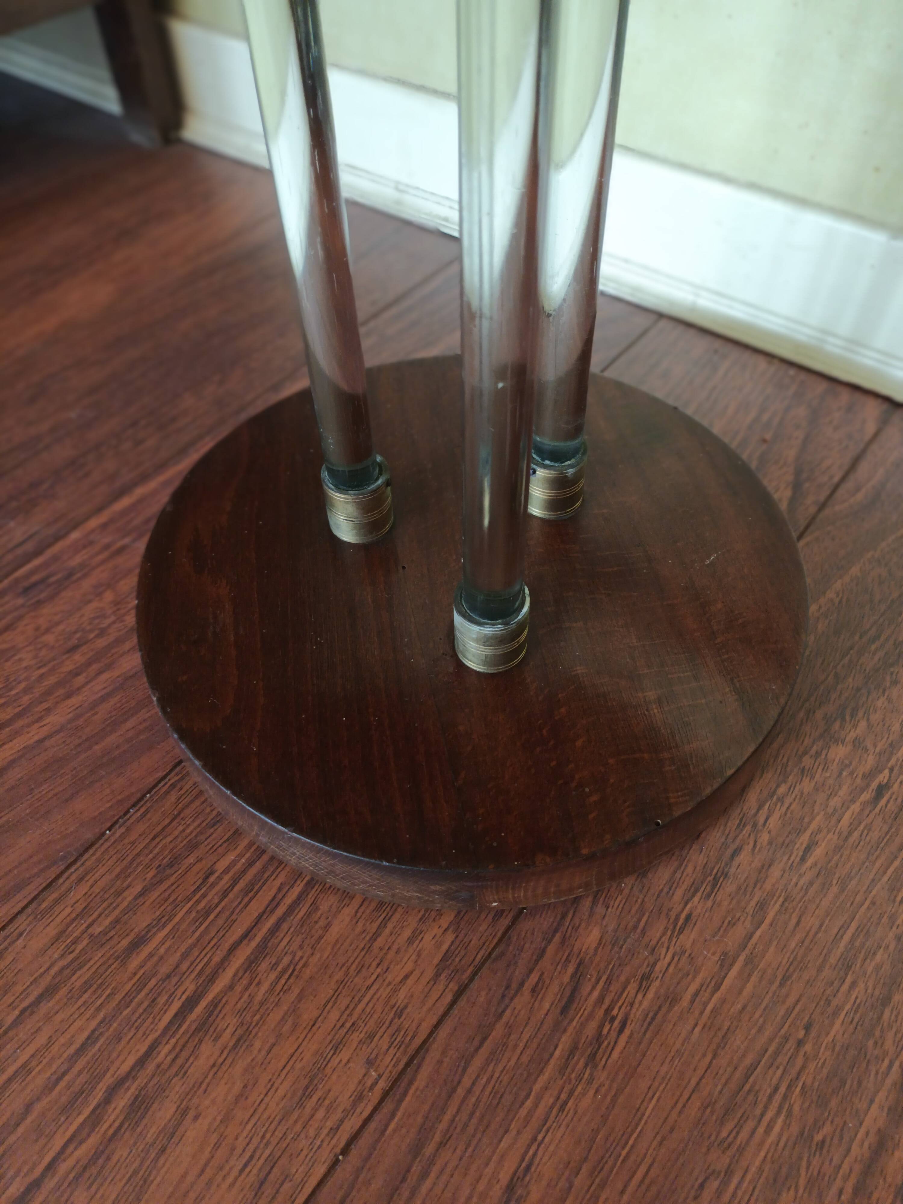 Art Deco pedestal table attributed to Jacques Adnet