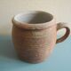 old glazed stoneware pot rustic decor