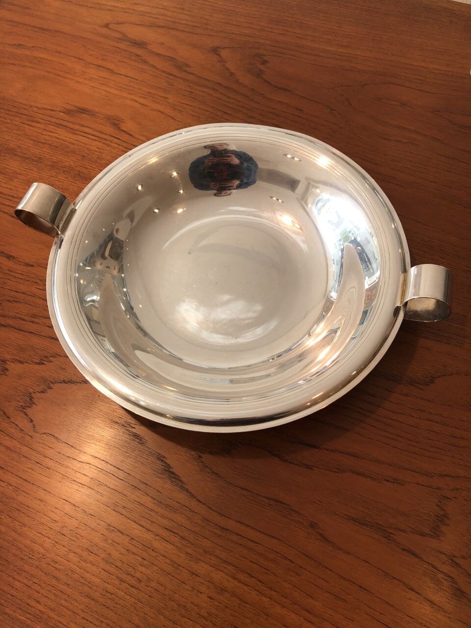 Silver metal dish