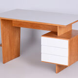 Oak desk by Bohumil Landsman for Umakart Czechia 1950s