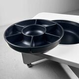 Table basse avec plateau à goûter rotatif, années 70, Allemagne