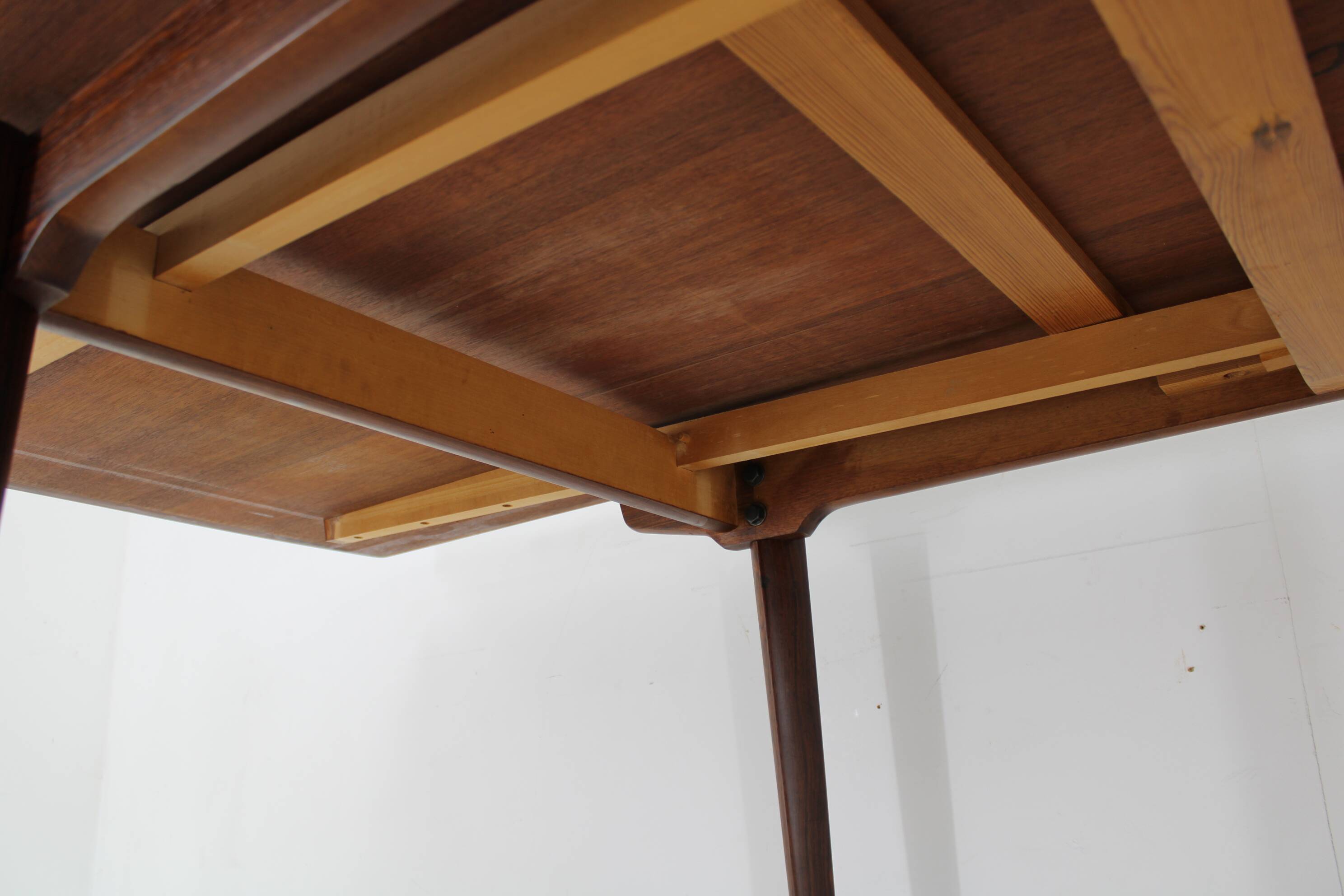 1960s Danish Wooden Extendable Dining Table