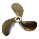 Antique Marine Three-Blade Boat Propeller Solid Bronze Early 1900s