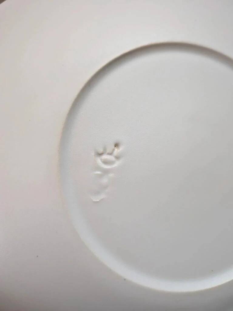 Set of 11 vintage dessert plates from Niderviller – 1970s – Capron Vallauris style