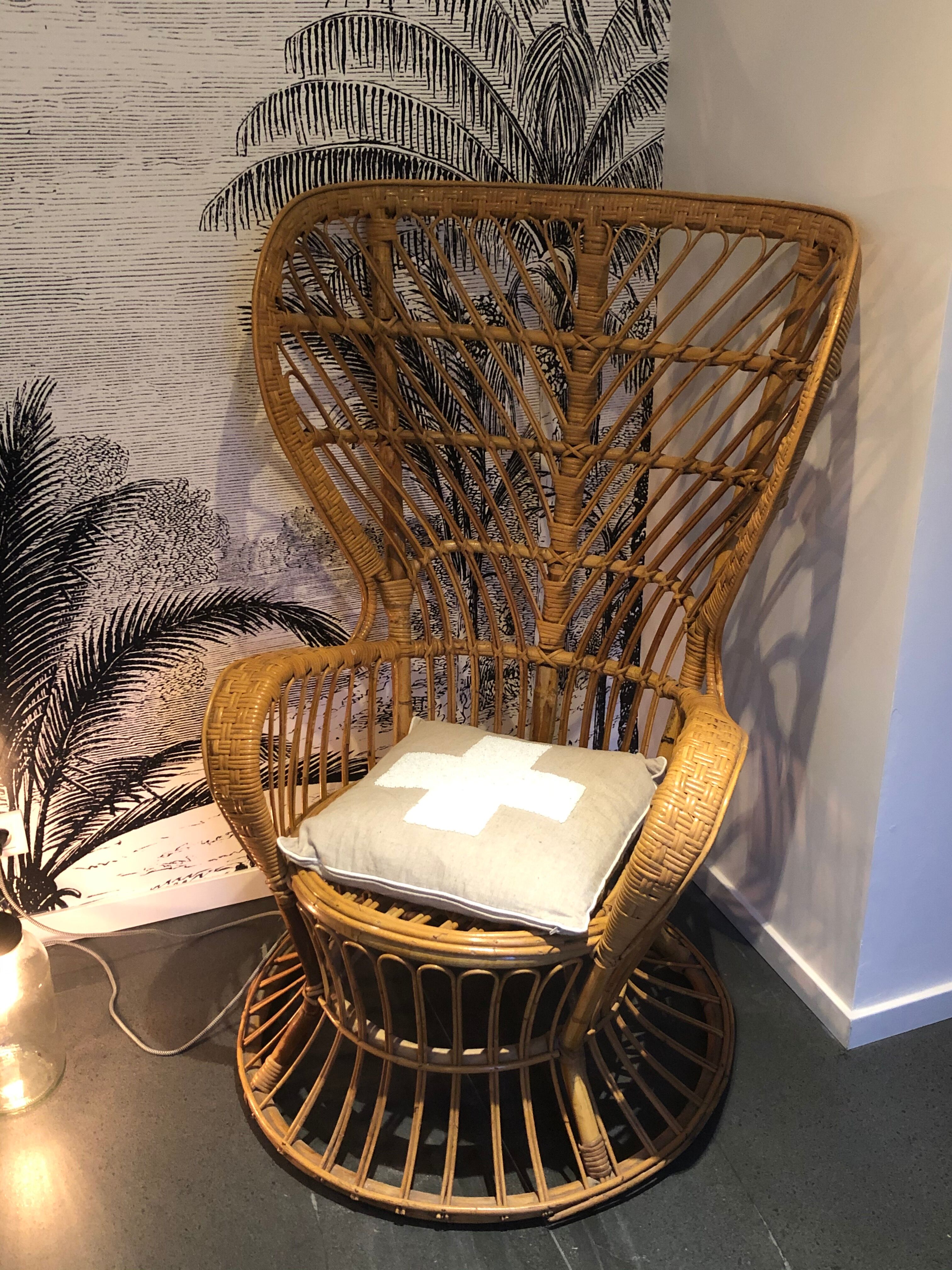 Rattan armchair  Gio Ponti