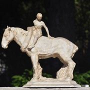 François Antoine Roume, Man riding a workhorse, around 1935