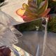 LALIQUE Vase France "Floréal" Satin and Clear Crystal — Signed
