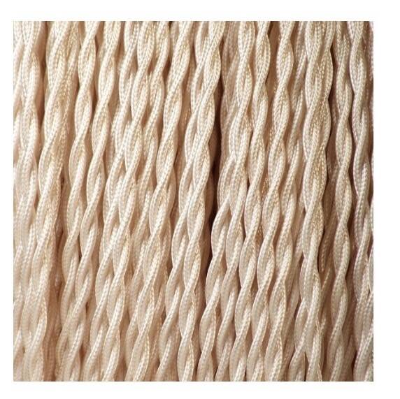 Ceramic lamp base, 2M new fabric cable.