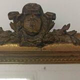 Louis-Philippe gilded mirror with pediment
