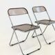 Set of 2 Plia folding chairs for Anonima Castelli by Giancarlo Piretti