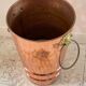 Vintage copper lion's head umbrella holder
