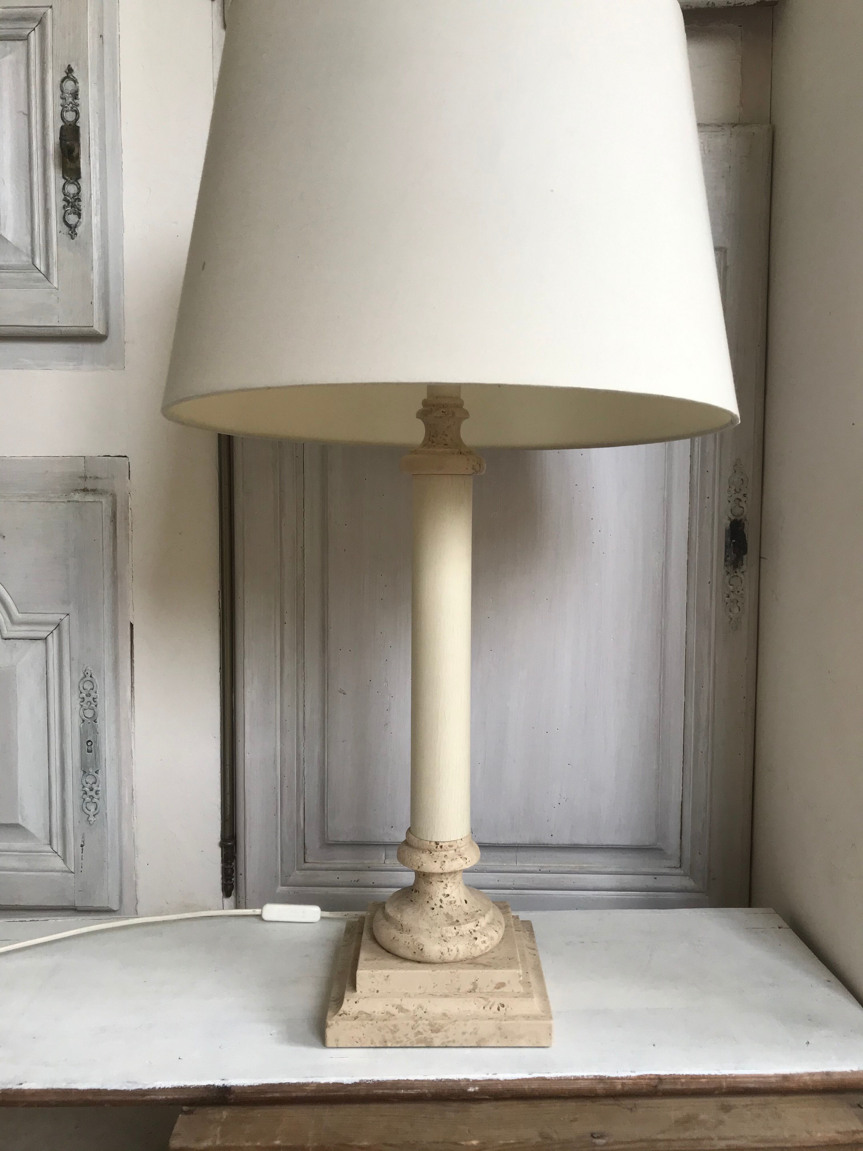 Stone lamp the Vintage Dolphin 55cm