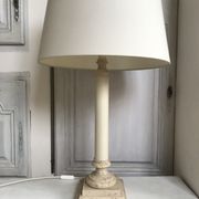 Pied de lampe en pierre le dauphin vintage 55cm