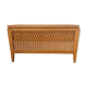 Wood and rattan toy chest