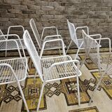 Set of 6 chairs and 1 rocking chair Rio by Emu 1960