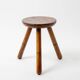 Small French cow milking stool, 1970s