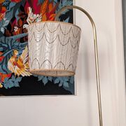 1950s reading lamp – Formica and gold metal