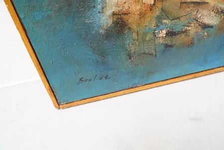 Maurice Boel, Blue Abstract Composition 1962