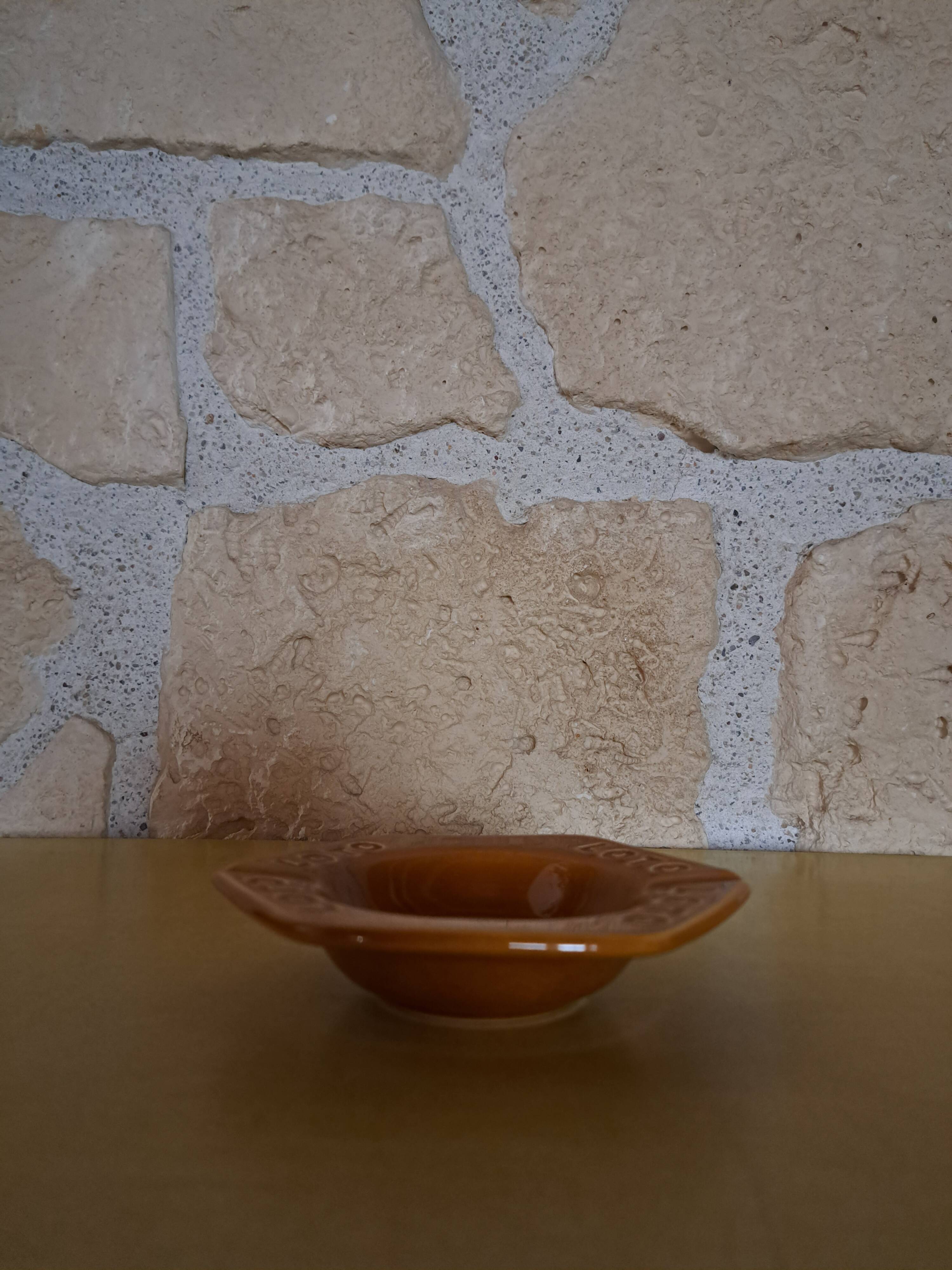Vintage lotto advertising ashtray